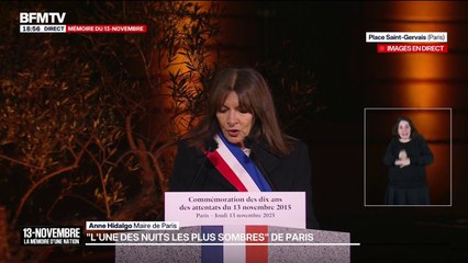 13-Novembre: "Les terroristes ont choisi d'atteindre ce qu'ils détestaient le plus: notre liberté", affirme Anne Hidalgo