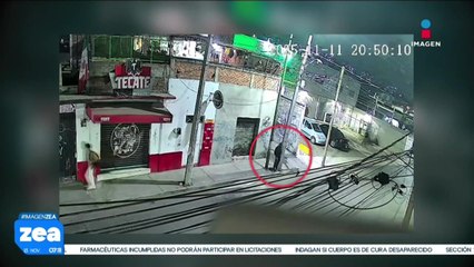 Así fue atacado a balazos un policía en la Col. Cuautepec tras intento de asalto a tienda