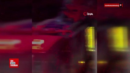 Kahramanmaraş'ta elektrikli otomobil alev alev yandı