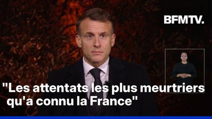 Le discours en intégralité d'Emmanuel Macron en hommage aux victimes des attentats du 13-Novembre
