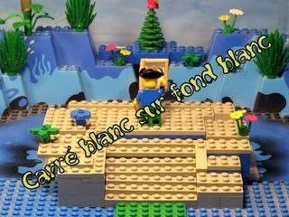 Brickfilm lego : Carré blanc sur fond blanc