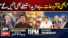 More resignations will come, says Senator Faisal Vawda | ARY News 11 PM Headlines | 13th Nov 2025