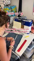 Jeans abîmés = nouvelle jupe ♻️