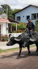 Búfalos que patrullan en Brasil
