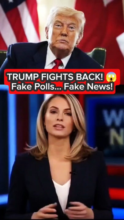 TRUMP FIGHTS BACK! 😱”“Fake Polls… Fake News!