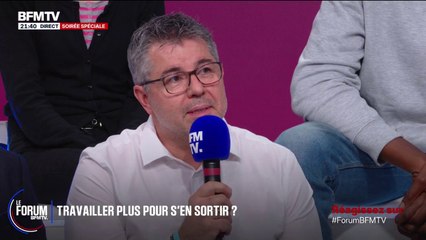 FORUM BFM - “Moi je voudrais qu’aujourd’hui si on veut dépenser de l’argent, il faut créer une richesse pour financer cette dépense, demande Hervé, chef d’entreprise
