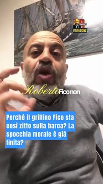 Paragone - Perché il grillino Fico sta così zitto sulla barca? La spocchia morale è già finita? (13.11.25)