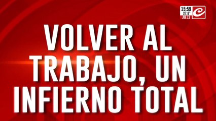 Volver al trabajo, un infierno total: continúan las demoras, cancelaciones y el caos en los trenes