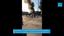 Familiares y amigos de Agustín González vuelven a cortar la Avenida 120 en reclamo de justicia