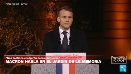 Emmanuel Macron: "continuaremos la lucha contra el terrorismo sin descanso y por nuestra juventud"