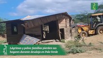 Lágrimas y polvo: familias pierden sus hogares durante desalojo en Palo Verde