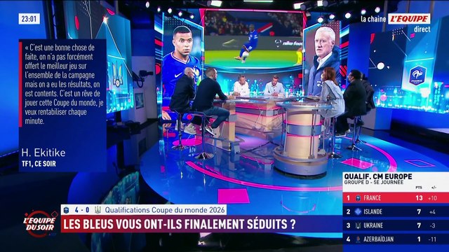 Hugo Ekitike, après son premier but en équipe de France contre l'Ukraine : « Un rêve d'enfant » - Foot - Qualif. Coupe du monde