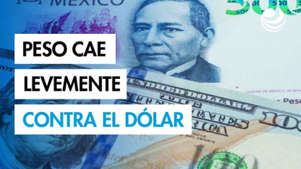 Peso mexicano cae levemente contra el dólar tras tocar su mejor nivel en seis semanas
