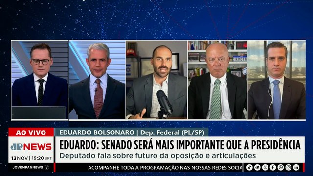 “Acredito que Jair Bolsonaro voltará a ser presidente”, afirma Eduardo Bolsonaro