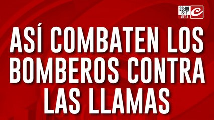 Así combaten los bomberos las llamas