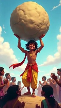 Shree Krishna aur Govardhan Puja | Govardhan Leela | Hare Krishna Bhakti Vibes