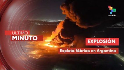 Gran explosión en una fábrica de agroquímicos en Argentina