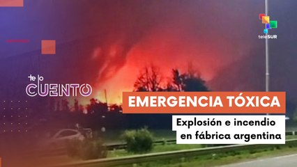 Incendio tóxico en fábrica de agroquímicos crea alerta ambiental