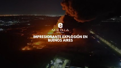 Fuerte explosión en polo industrial de Ezeiza provoca incendio y heridos en Buenos Aires