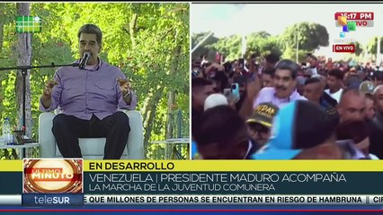 Pdte. Maduro recibe a la juventud en Miraflores tras marcha masiva