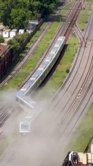 DESCARRILÓ EL TREN SARMIENTO EN LINIERS