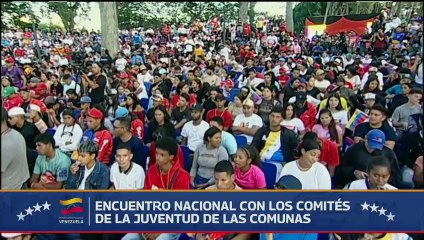 Jefe de Estado preside el Encuentro Nacional con los Comités de la Juventud de las Comunas