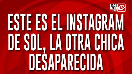 Este es el instagram de Sol, la otra chica desaparecida