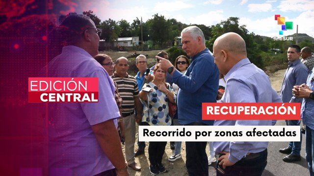 Pdte. Díaz-Canel cubano supervisa recuperación en Guantánamo tras ciclón