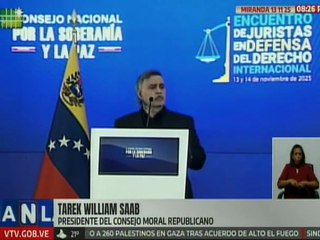 Consejo Moral Republicano insta a recuperar el derecho internacional para la defensa de la humanidad