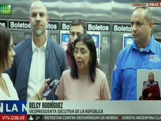 Vicepresidenta Delcy Rodríguez supervisa los avances tecnológicos del Metro de Caracas