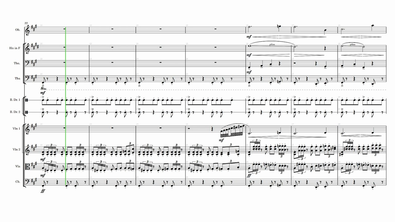 Orchestral Suite Just Playing II. Transport Composed from September 17 to November 9, 2020. (Horizontal complete score)