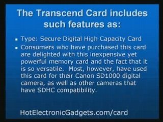 Transcend 8GB SDHC CARD