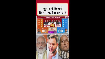 बिहार चुनाव में किसने बहाया कितना पसीना?