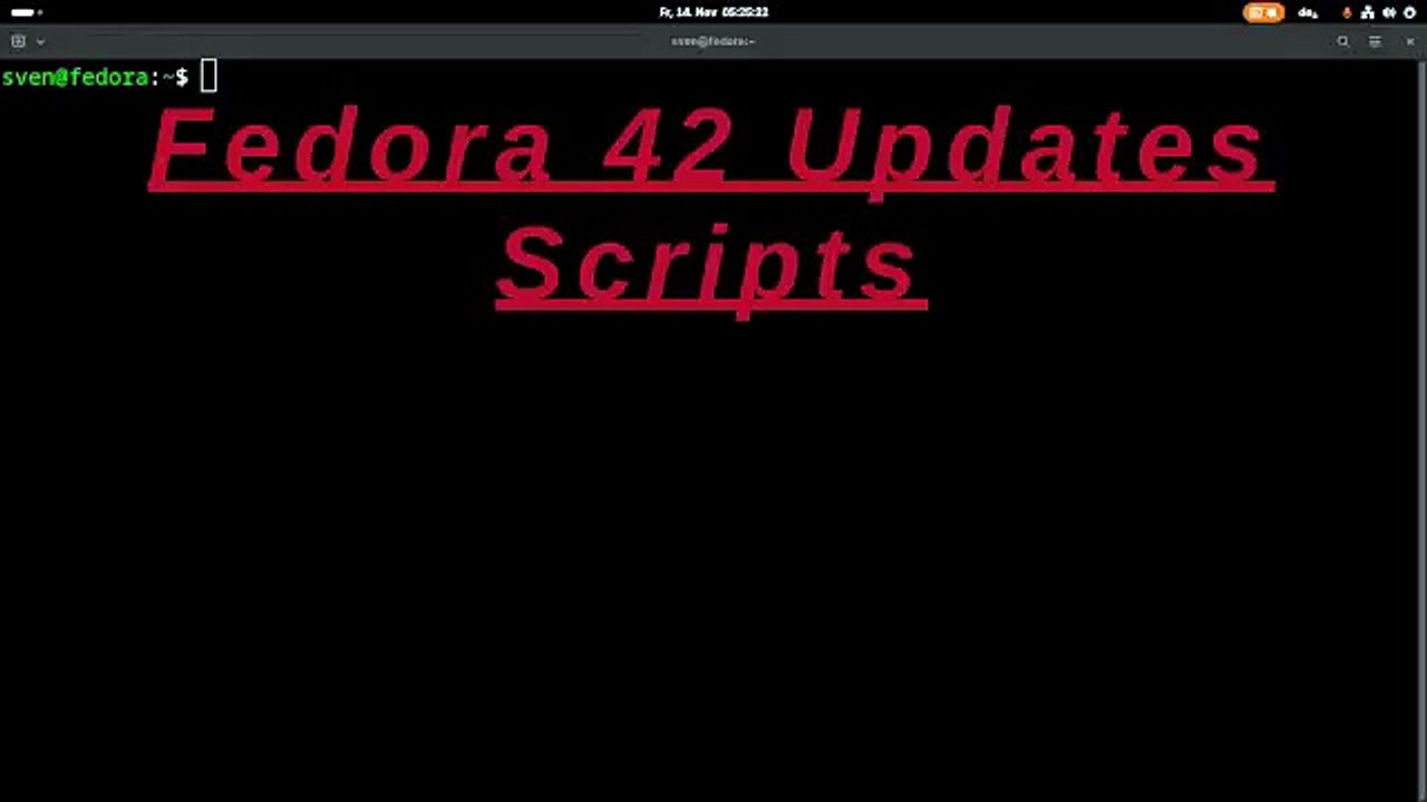 Fedora42 updates in voller länge