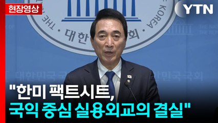[현장영상+] 민주당 "한미 팩트시트, 국익 중심 실용외교의 결실" / YTN
