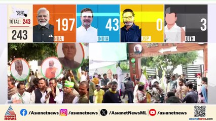 ബിഹാറിൽ നിതീഷ് കുമാർ 10.0; മധുരം വിതരണം ചെയ്ത് ജെഡിയു, ആവേശത്തിൽ പ്രവർത്തകർ