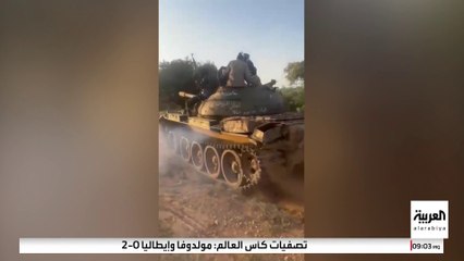 مشاهد متداولة لعناصر الدعم السريع يتجولون بدبابات داخل بابنوسة