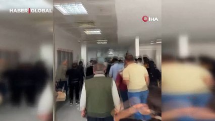 Şanlıurfa hastane acilinde husumetliler tekme tokat kavga etti