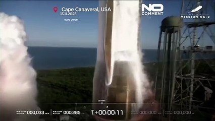 Blue Origin lanza 2 orbitadores de Marte de la NASA, recupera el propulsor por primera vez