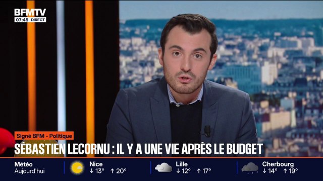 SIGNÉ BFM - Sébastien Lecornu aimerait que sa vie ne dépende pas que du budget, pour l'instant c'est le cas