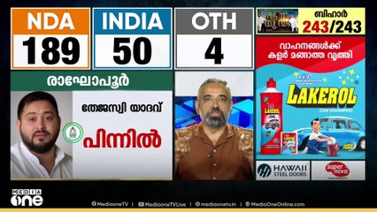 'കാലകാലങ്ങളായി ഇവിഎമ്മിനെ കുറ്റപറയുന്ന രീതി മാറി ഇന്ന് SIRനെ കുറ്റം പറയുന്നു'