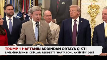 Trump 1 haftanın ardından ortaya çıktı