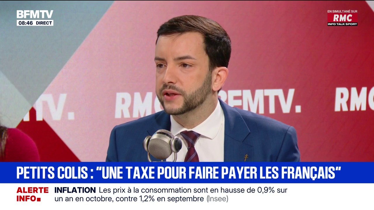 "Nous sommes contre la taxe sur les petits colis": Jean-Philippe Tanguy (RN) estime que cette taxe va pénaliser les Français