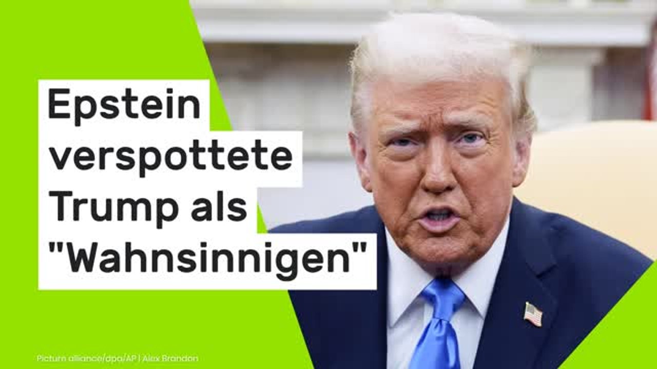Donald Trump: Anzeichen 'früher Demenz' - Epstein verspottete Trump als 'Wahnsinnigen'