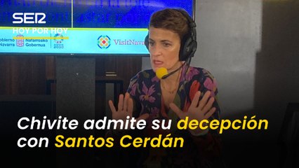 María Chivite: "La implicación de Santos Cerdán en el 'caso Koldo' me sorprendió y me dolió"