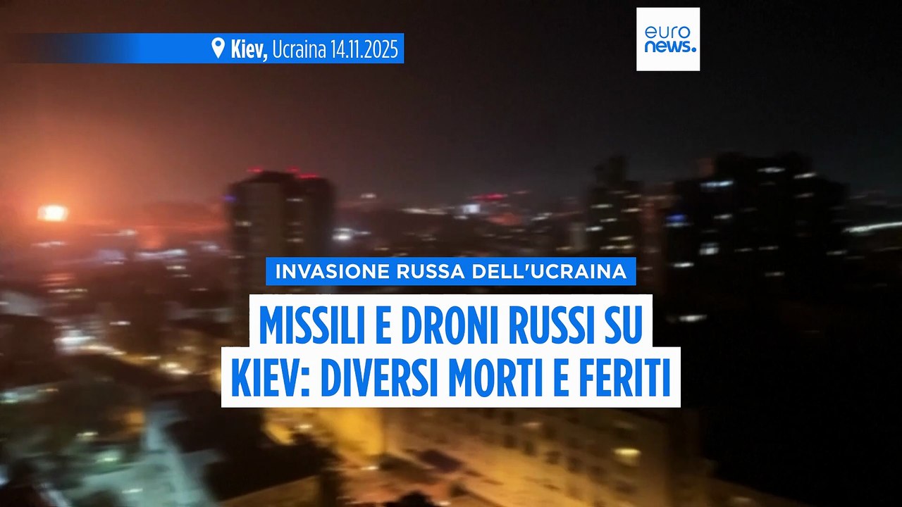 Ucraina, missili e droni russi su Kiev: diversi morti e decine di feriti