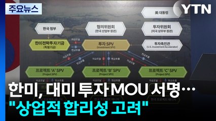 한미, 대미 투자 MOU 서명..."상업적 합리성 고려" / YTN
