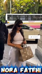 Bollywood Actress Nora Fatehi Seen in Airport🥰