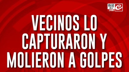 Vecinos enardecidos atraparon a ladrón y lo molieron a golpes