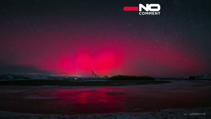 De rares aurores boréales illuminent le ciel du nord de la Chine